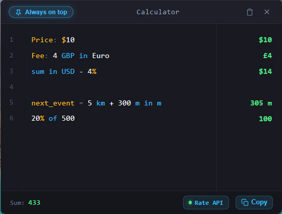 Quick Calculator